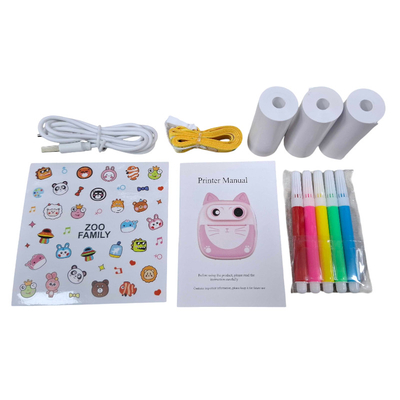 Παιδική Instant φωτογραφική μηχανή με εκτυπωτή - D6 - 811801 - Brown