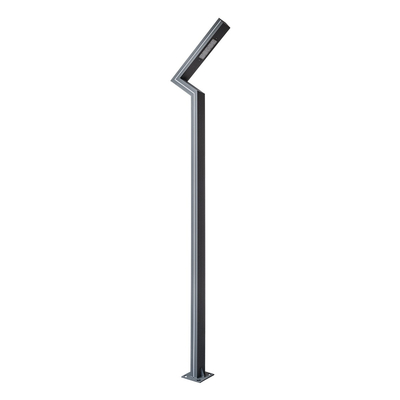 GLOBOSTAR® ZAPOPAN 90838 Φωτιστικό Urban Light Πλατείας/Πάρκου LED 30W 4080lm 120° AC 220-240V Αδιάβροχο IP65 IK09 Φυσικό Λευκό 5000K - LUMILEDs SMD Chip & MEANWELL Driver - Γκρι Ανθρακί - Μ75 x Π14 x Υ360cm - 5 Χρόνια Εγγύηση