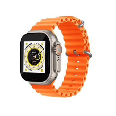 Σετ Smartwatch με 4 λουράκια - LG81 Ultra - 065110 - Orange