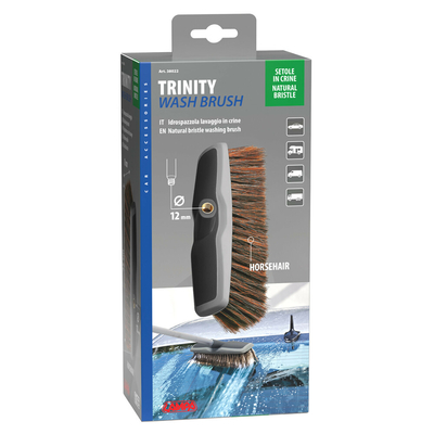 ΒΟΥΡΤΣΑ ΠΛΥΣΙΜΑΤΟΣ ΜΕ ΦΥΣΙΚΗ ΤΡΙΧΑ TRINITY 25x8cm ΓΙΑ ΚΟΝΤΑΡΙΑ (L3802.4/L3802.5/L3802.6) LAMPA - 1 ΤΕΜ.