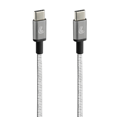 ΚΑΛΩΔΙΟ ΦΟΡΤΙΣΗΣ/ΜΕΤΑΦΟΡΑΣ ΔΕΔΟΜΕΝΩΝ USB TYPE C>USB TYPE C  IRON 2.0 3000mA/60W ΑΣΗΜΙ 100cm LAMPA - 1 ΤΕΜ.