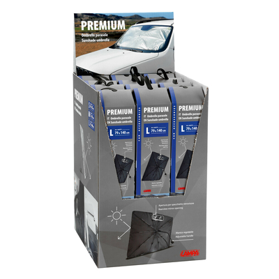 ΗΛΙΟΠΡΟΣΤΑΣΙΑ ΕΣΩΤΕΡΙΚΗ ΠΑΡΜΠΡΙΖ ΟΜΠΡΕΛΑ PREMIUM (L) 79x140cm LAMPA - 1 ΤΕΜ.