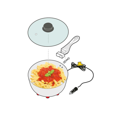 ΚΑΤΣΑΡΟΛΑΚΙ ΗΛΕΚΤΡΙΚΟ ELECTRIC SAUCEPAN 24V 270W 13A Φ18cm 1,9Lt ΜΕ ΦΙΣ ΑΝΑΠΤΗΡΑ LAMPA - 1 ΤΕΜ.