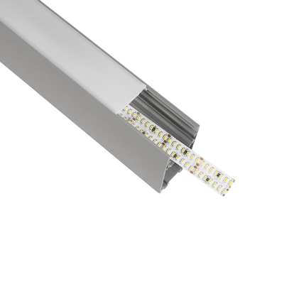 GLOBOSTAR® ALP-LINEAR LUMILINE 61765-3M Επιφανειακό / Κρεμαστό Προφίλ Αλουμινίου με Λευκό Γαλακτερό Πατητό Κάλυμμα για Ταινίες LED IP20 - Γκρι Ανθρακί Ματ - Μ300 x Π3.5 x Υ7cm