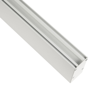 GLOBOSTAR® ALP-LINEAR LUMILINE 61763-3M Επιφανειακό / Κρεμαστό Προφίλ Αλουμινίου με Λευκό Γαλακτερό Πατητό Κάλυμμα για Ταινίες LED IP20 - Λευκό Ματ - Μ300 x Π3.5 x Υ7cm