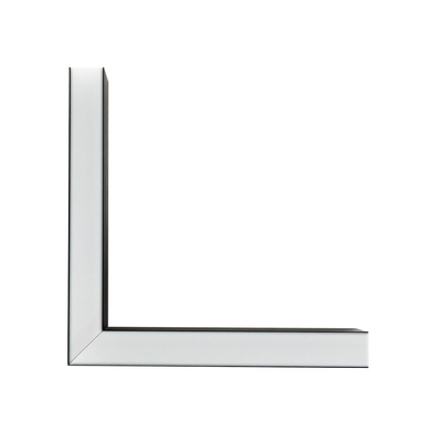 GLOBOSTAR® ALP-CORNER-SIDE90 LUMILINE 61767 Επιφανειακό / Κρεμαστό Προφίλ Αλουμινίου Γωνία με Λευκό Γαλακτερό Πατητό Κάλυμμα για Ταινίες LED IP20 - Μαύρο Ματ - Μ30 x Π3.5 x Υ7cm
