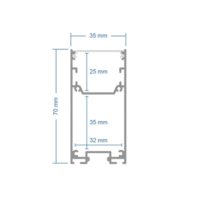 GLOBOSTAR® ALP-CORNER-SIDE90 LUMILINE 61768 Επιφανειακό / Κρεμαστό Προφίλ Αλουμινίου Γωνία με Λευκό Γαλακτερό Πατητό Κάλυμμα για Ταινίες LED IP20 - Γκρι Ανθρακί Ματ - Μ30 x Π3.5 x Υ7cm