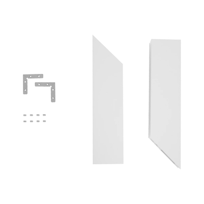 GLOBOSTAR® ALP-CORNER-IN90 LUMILINE 61769 Επιφανειακό / Κρεμαστό Προφίλ Αλουμινίου Γωνία με Λευκό Γαλακτερό Πατητό Κάλυμμα για Ταινίες LED IP20 - Λευκό Ματ - Μ30 x Π3.5 x Υ7cm