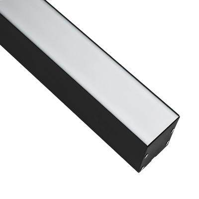 GLOBOSTAR® ALP-LINEAR BRIGHTRAIL 61775-3M Επιφανειακό / Κρεμαστό Προφίλ Αλουμινίου με Λευκό Γαλακτερό Πατητό Κάλυμμα για Ταινίες LED IP20 - Μαύρο Ματ - Μ300 x Π5 x Υ7.5cm