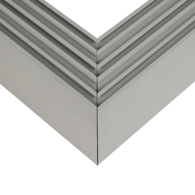 GLOBOSTAR® ALP-CORNER-SIDE90 BRIGHTRAIL 61779 Επιφανειακό / Κρεμαστό Προφίλ Αλουμινίου Γωνία με Λευκό Γαλακτερό Πατητό Κάλυμμα για Ταινίες LED IP20 - Γκρι Ανθρακί Ματ - Μ30 x Π5 x Υ7.5cm