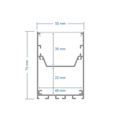 GLOBOSTAR® ALP-CORNER-SIDE90 BRIGHTRAIL 61779 Επιφανειακό / Κρεμαστό Προφίλ Αλουμινίου Γωνία με Λευκό Γαλακτερό Πατητό Κάλυμμα για Ταινίες LED IP20 - Γκρι Ανθρακί Ματ - Μ30 x Π5 x Υ7.5cm