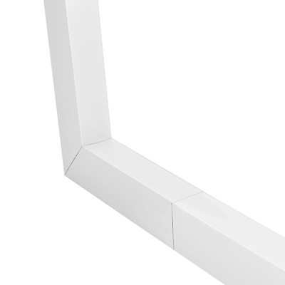 GLOBOSTAR® ALP-CORNER-IN90 BRIGHTRAIL 61780 Επιφανειακό / Κρεμαστό Προφίλ Αλουμινίου Γωνία με Λευκό Γαλακτερό Πατητό Κάλυμμα για Ταινίες LED IP20 - Λευκό Ματ - Μ30 x Π5 x Υ7.5cm