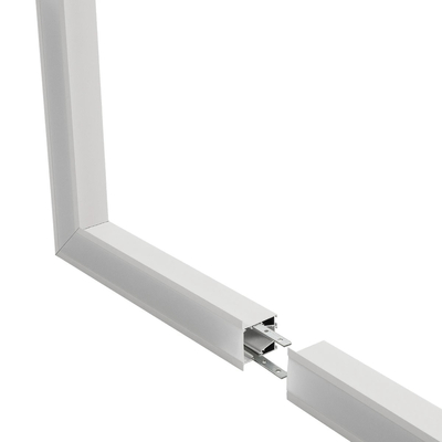 GLOBOSTAR® ALP-CORNER-SIDE90 RECESSA 61788 Χωνευτό Προφίλ Αλουμινίου Γωνία με Λευκό Γαλακτερό Πατητό Κάλυμμα για Ταινίες LED IP20 - Λευκό Ματ - Μ30 x Π3.5 x Υ4cm