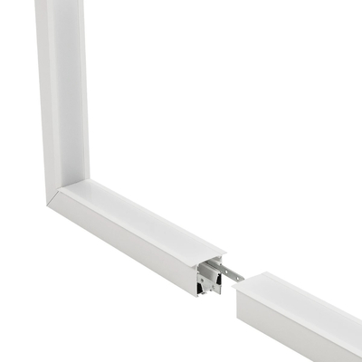 GLOBOSTAR® ALP-CORNER-IN90 RECESSA 61791 Χωνευτό Προφίλ Αλουμινίου Γωνία με Λευκό Γαλακτερό Πατητό Κάλυμμα για Ταινίες LED IP20 - Λευκό Ματ - Μ30 x Π3.5 x Υ4cm