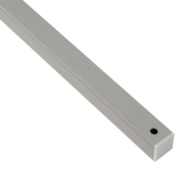 GLOBOSTAR® ALP-LINEAR GLOWTRACK 61798-3M Επιφανειακό Προφίλ Αλουμινίου με Λευκό Γαλακτερό Πατητό Κάλυμμα για Ταινίες LED IP20 - Γκρι Ανθρακί Ματ - Μ30 x Π2 x Υ2cm - Πακέτο 5 Τεμαχίων