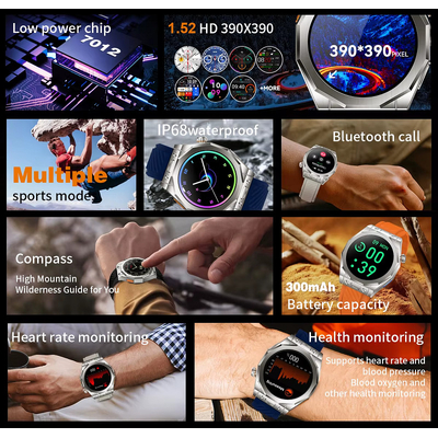 Σετ Smartwatch με 3 λουράκια - Z83 MAX - 880518 - Black