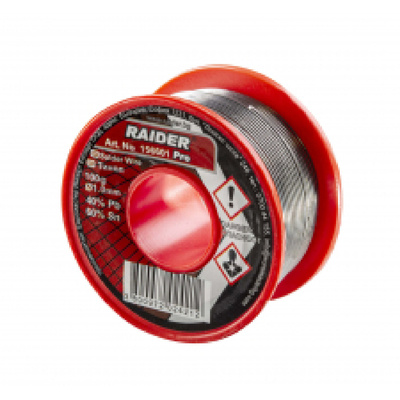 RAIDER Καλάι κόλληση 1.6ΜΜ 100g 60%Sn 40%Pb 156602