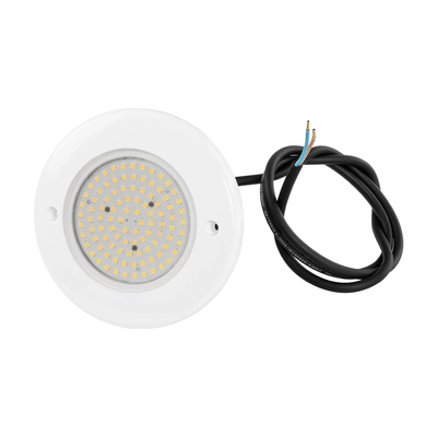 GLOBOSTAR® POOLARTY 61716 Υποβρύχιο Φωτιστικό για Σιντριβάνια/Πισίνες LED 8W 600lm 120° DC 12V Αδιάβροχο IP68 Θερμό Λευκό 2700K Dimmable - 1m VDE Rubber Καλώδιο - Φ13 x Υ2cm - 3 Χρόνια Εγγύηση