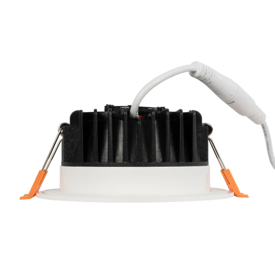 GLOBOSTAR® WATERA 60898 Χωνευτό Downlight Σποτ Panel LED 12W 1500lm 120° AC 220-240V Αδιάβροχο IP54 Ρυθμιζόμενο Λευκό CCT με Διακόπτη στο Σώμα 2700K/4500K/6000K Dimmable - Lumileds SMD Chip & TÜV SÜD Driver - Λευκό Ματ - Μ10.8 x Π10.8 x Υ3.2cm / Q9cm - 3 Χρόνια Εγγύηση