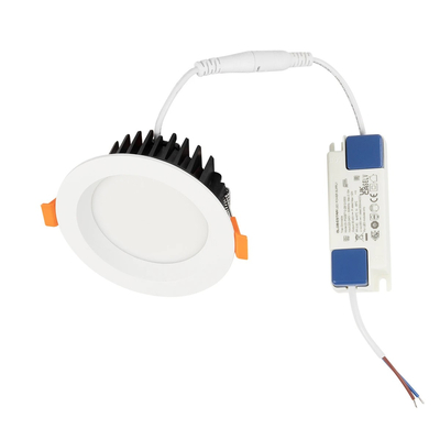 GLOBOSTAR® WATERA 60898 Χωνευτό Downlight Σποτ Panel LED 12W 1500lm 120° AC 220-240V Αδιάβροχο IP54 Ρυθμιζόμενο Λευκό CCT με Διακόπτη στο Σώμα 2700K/4500K/6000K Dimmable - Lumileds SMD Chip & TÜV SÜD Driver - Λευκό Ματ - Μ10.8 x Π10.8 x Υ3.2cm / Q9cm - 3 Χρόνια Εγγύηση