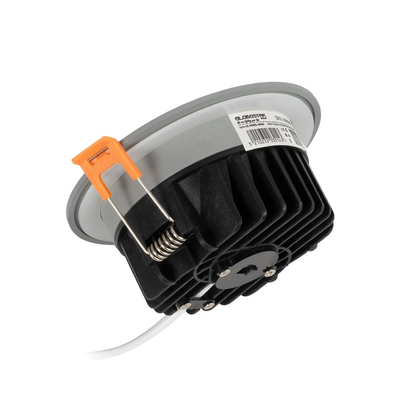 GLOBOSTAR® WATERA 60986 Χωνευτό Downlight Σποτ Panel LED 12W 1500lm 120° AC 220-240V Αδιάβροχο IP54 Ρυθμιζόμενο Λευκό CCT με Διακόπτη στο Σώμα 2700K/4500K/6000K Dimmable - Lumileds SMD Chip & TÜV SÜD Driver - Γκρι Ανθρακί Ματ - Μ10.8 x Π10.8 x Υ3.2cm / Q9cm - 3 Χρόνια Εγγύηση