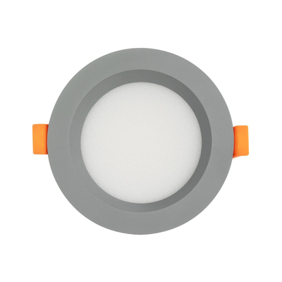 GLOBOSTAR® WATERA 60986 Χωνευτό Downlight Σποτ Panel LED 12W 1500lm 120° AC 220-240V Αδιάβροχο IP54 Ρυθμιζόμενο Λευκό CCT με Διακόπτη στο Σώμα 2700K/4500K/6000K Dimmable - Lumileds SMD Chip & TÜV SÜD Driver - Γκρι Ανθρακί Ματ - Μ10.8 x Π10.8 x Υ3.2cm / Q9cm - 3 Χρόνια Εγγύηση