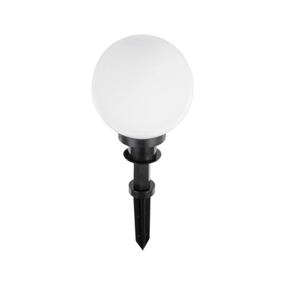GLOBOSTAR® AGROS 61593 Φωτιστικό Κήπου / Καρφωτό με Ντουί 1 x E27 AC 220-240V Αδιάβροχο IP65 - Λευκό & Μάυρο - Μ20 x Π20 x Υ54cm