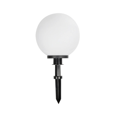 GLOBOSTAR® AGROS 61708 Φωτιστικό Κήπου / Καρφωτό με Ντουί 1 x E27 AC 220-240V Αδιάβροχο IP65 - Λευκό & Μάυρο - Μ30 x Π30 x Υ64cm