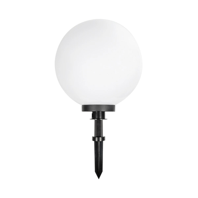 GLOBOSTAR® AGROS 61709 Φωτιστικό Κήπου / Καρφωτό με Ντουί 1 x E27 AC 220-240V Αδιάβροχο IP65 - Λευκό & Μάυρο - Μ40 x Π40 x Υ74cm