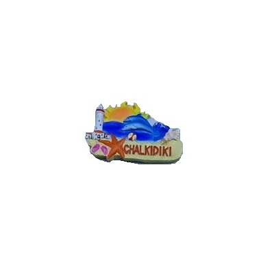 Tουριστικό μαγνητάκι Souvenir – Σετ 12pcs - Resin Magnet - Chalkidiki - 678084