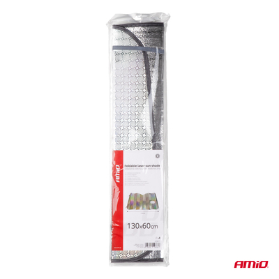 ΗΛΙΟΠΡΟΣΤΑΣΙΑ ΕΣΩΤΕΡΙΚΗ ΑΣΗΜΙ ΜΕ ΒΕΝΤΟΥΖΕΣ 130x60cm ΑΜΙΟ - 1 ΤΕΜ.