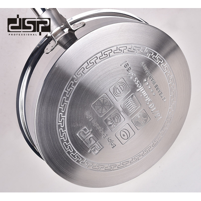 Τηγάνι ανοξείδωτο με καπάκι - 4.0L - CS003-C28 - DSP - 561352