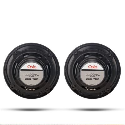ΗΧΕΙΑ 2 ΔΡΟΜΩΝ 4inc 100mm ΣΤΡΟΓΓΥΛΑ 100W 86dB OSIO - 2 ΤΕΜ.