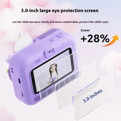 Παιδική Instant φωτογραφική μηχανή με εκτυπωτή - D3 - 851548 - Blue