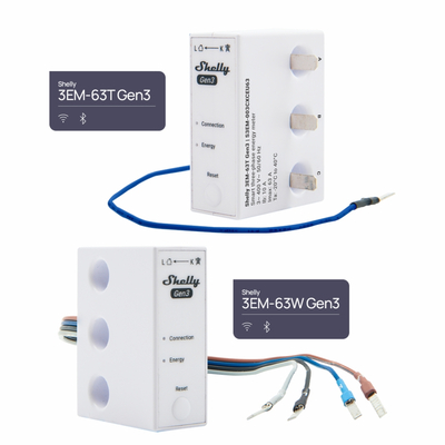 Shelly 3EM-63W Gen3 | Shelly 3EM-63T Gen3 - EAN 3800235261941
