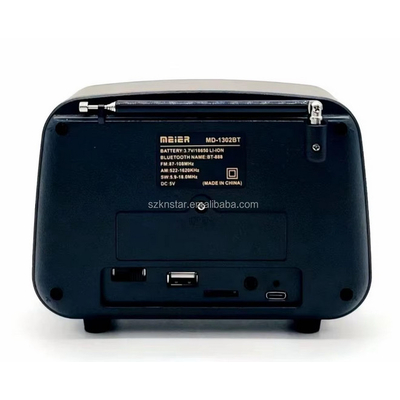 Επαναφορτιζόμενο ραδιόφωνο Retro - MD-1302BT - 020108 - Light Brown/Wood