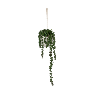 GloboStar® Artificial Garden HANGING LOVER'S TEARS 20628 - Τεχνητό Κρεμαστό Διακοσμητικό Φυτό Lover's Tears Μ16 x Π16 x Y50cm