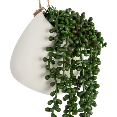 GloboStar® Artificial Garden HANGING LOVER'S TEARS 20628 - Τεχνητό Κρεμαστό Διακοσμητικό Φυτό Lover's Tears Μ16 x Π16 x Y50cm