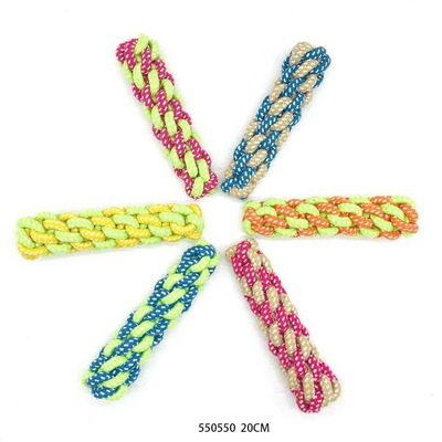 Παιχνίδι σκύλου σχοινί πλεκτό - 36cm - 12pcs - 550554