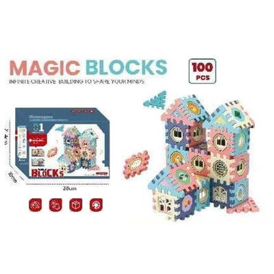 Σετ κατασκευών DIY με τουβλάκια - 2067 - 100pcs - 922217