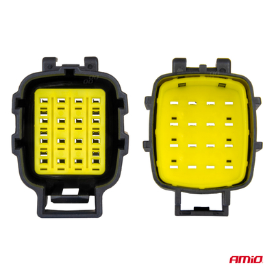 ΦΙΣΑ ΣΥΝΔΕΣΗΣ ΜΕ ΥΠΟΔΟΧΗ 16 PIN Φ2,2mm ΑΔΙΑΒΡΟΧΗ AMIO - 1 τεμ.