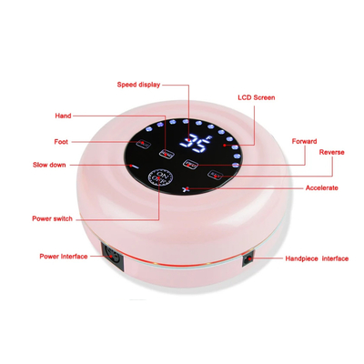 Ηλεκτρικός τροχός μανικιούρ-πεντικιούρ - JMD-216 - 581382 - Blue