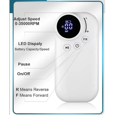 Επαναφορτιζόμενος τροχός μανικιούρ-πεντικιούρ - VNK-S301 - 581559 - Pink