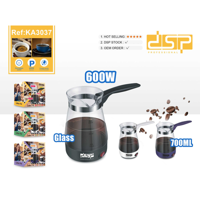 Ηλεκτρικό μπρίκι ελληνικού καφέ γυάλινο - KA3037 - DSP - 568795 - White