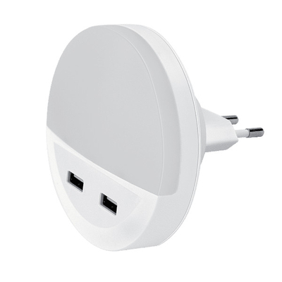 LED ΦΩΤΑΚΙ ΝΥΚΤΟΣ ΜΕ 2xUSB 0.5W 4000K