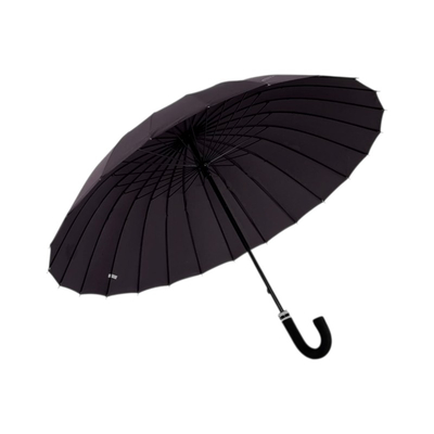 Αυτόματη ομπρέλα μπαστούνι - 24K - Tradesor - 111428 - Black