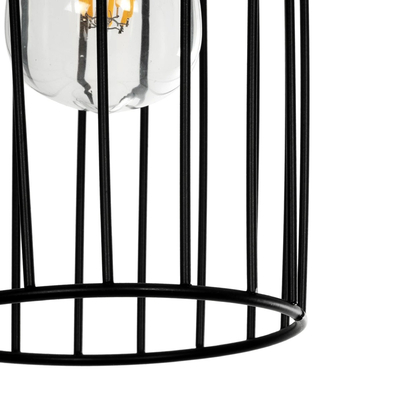 GLOBOSTAR® LAVERA 201-0024 Vintage Κρεμαστό Φωτιστικό Οροφής με Ντουί 1 x E27 AC 220-240V IP20 - Χρυσό & Λευκό - Μ14 x Π14 x Υ44cm