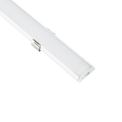 GLOBOSTAR® ALP-LINEAR CURBARIO 70863-1M Επιφανειακό Εύκαμπτο Προφίλ Αλουμινίου με Λευκό Γαλακτερό Πατητό Κάλυμμα για Ταινίες LED IP20 - Λευκό - Μ100 x Π1.7 x Υ0.5cm