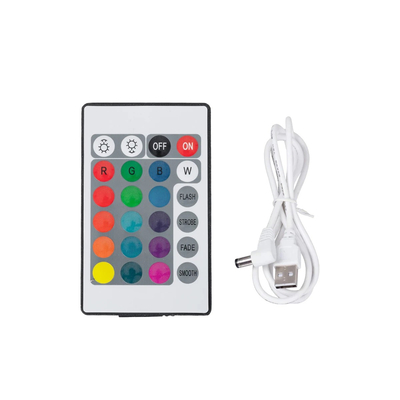 GLOBOSTAR® AQUAGLOW 71473 Μοντέρνο Φωτιστικό Κήπου Μπάλα με IR Ασύρματο Χειριστήριο LED 3W 240lm 360° DC 5V με USB-C με Επαναφορτιζόμενη Μπαταρία Li-ion 3.7V 2x18650 1400mAh Αδιάβροχο IP54 Πολύχρωμο RGBW Dimmable - Sanan SMD Chip - Γαλακτερό Λευκό - Μ15 x Π15 x Υ14cm - 2 Χρόνια Εγγύηση