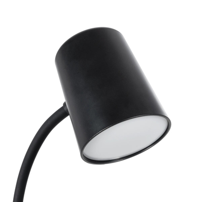 GLOBOSTAR® LUCORA 76556 Μοντέρνο Επιτραπέζιο Φωτιστικό Γραφείου με Ασύρματη Φόρτιση 10W 2A & 4W Bluetooth Ηχείο LED 3W 300lm 120° DC 5V με USB-C IP20 Ρυθμιζόμενο Λευκό CCT με Αφή 2700K/4500K/6000K Dimmable - Sanan SMD Chip - Μαύρο - Μ12 x Π12 x Υ34cm - 2 Χρόνια Εγγύηση